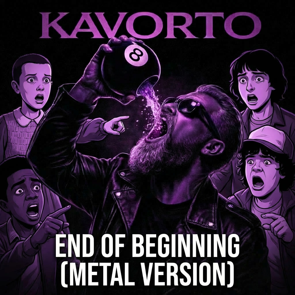 Album cover for Kavorto's "End of Beginning (Metal Version)"